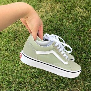 Desert Sage Green Old Skool Vans